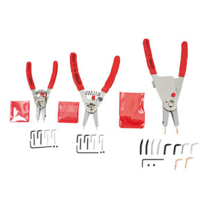 JGO. DE 3 PINZAS P/ANILLOS DE RETENC URREA 383